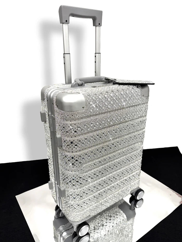 Jacqueline Kent Rhinestone Encrusted Carry On Luggage – Crafted Decor