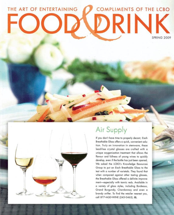 LCBO FOOD & DRINK ARTICLE ON BEST RED WINE GLASSES