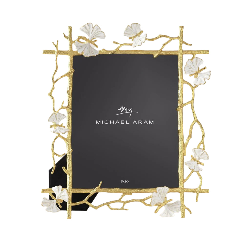 Michael Aram Handcrafted Butterfly Ginkgo Gold Photo Frame 8x10 Vertical special occasion gift