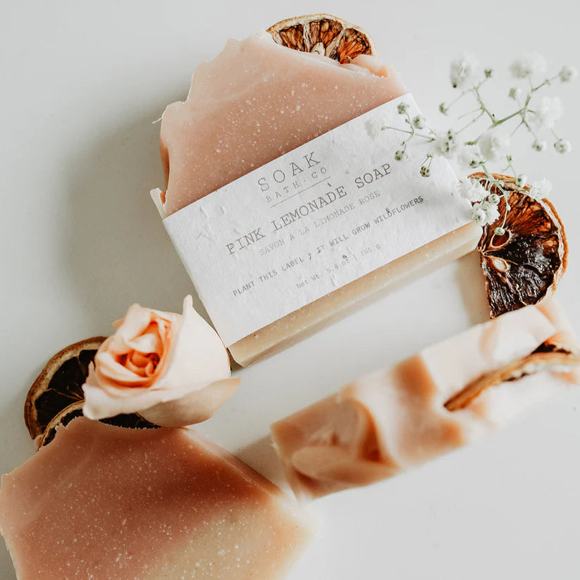 Pink Lemonade Soap Bar by SOAK Bath Co