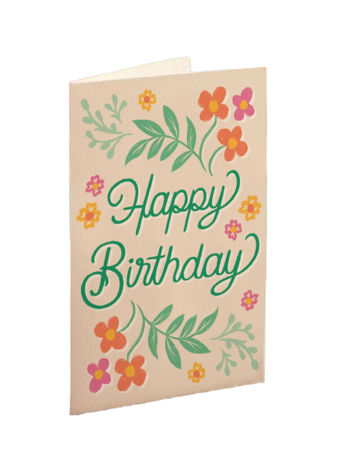 Pop Up Flower Bouquet  Greeting Card | Blooming Birthday Cake
