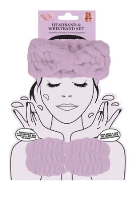 Spa Headband and Wristband Set