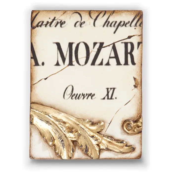 T 142 Mozart Retired Sid Dickens Memory Block