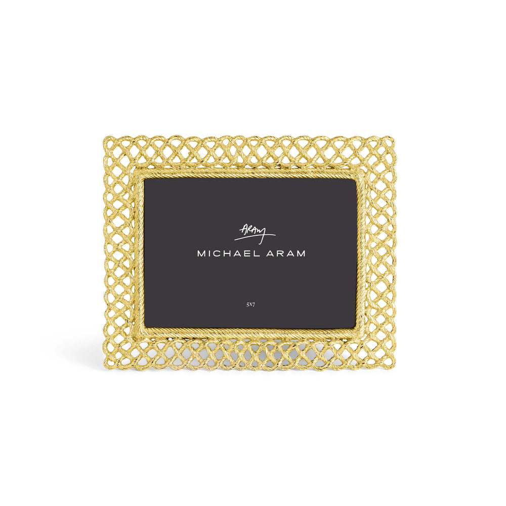 MICHAEL ARAM LOVE KNOT FRAME -Goldtone