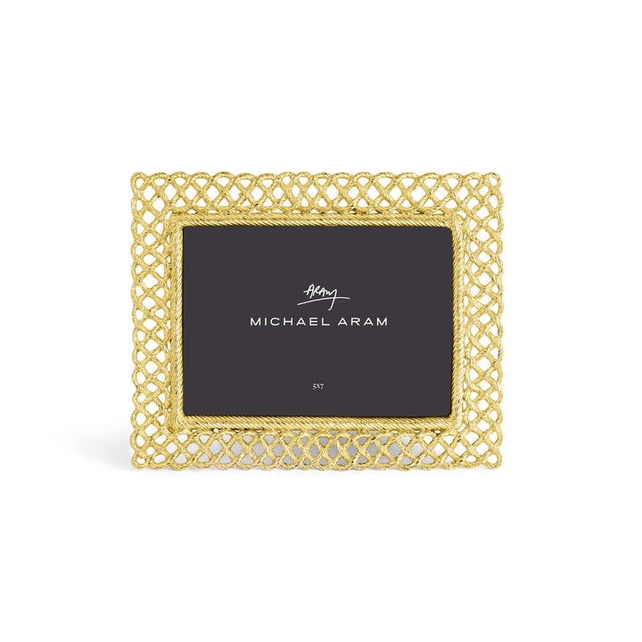 MICHAEL ARAM LOVE KNOT FRAME -Goldtone