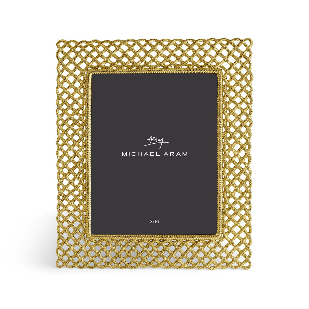 MICHAEL ARAM LOVE KNOT FRAME -Goldtone