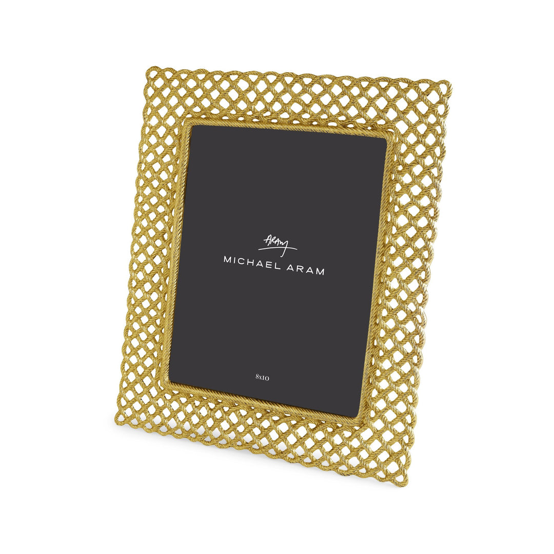 MICHAEL ARAM LOVE KNOT FRAME -Goldtone