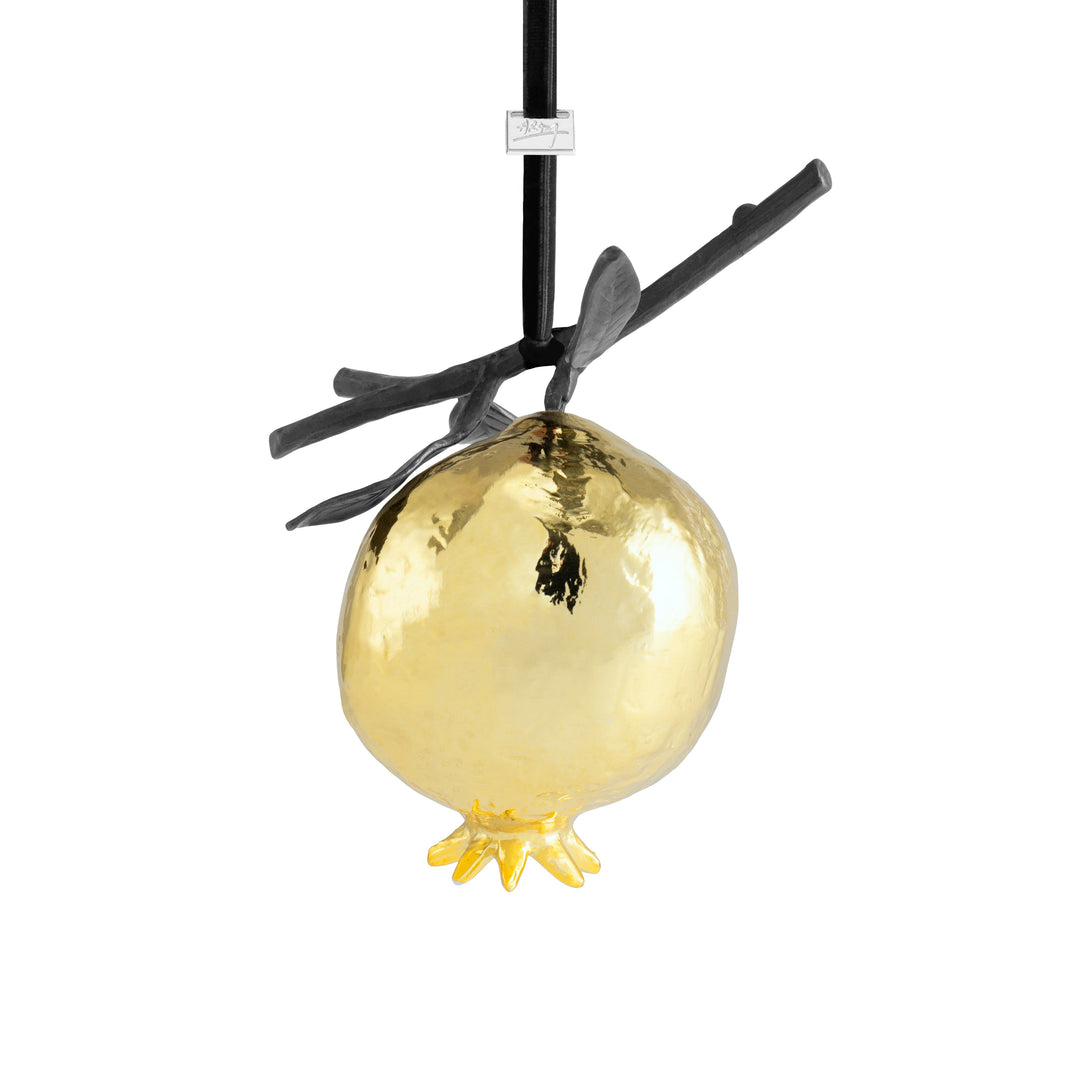 MICHAEL ARAM POMEGRANATE ORNAMENT GOLD