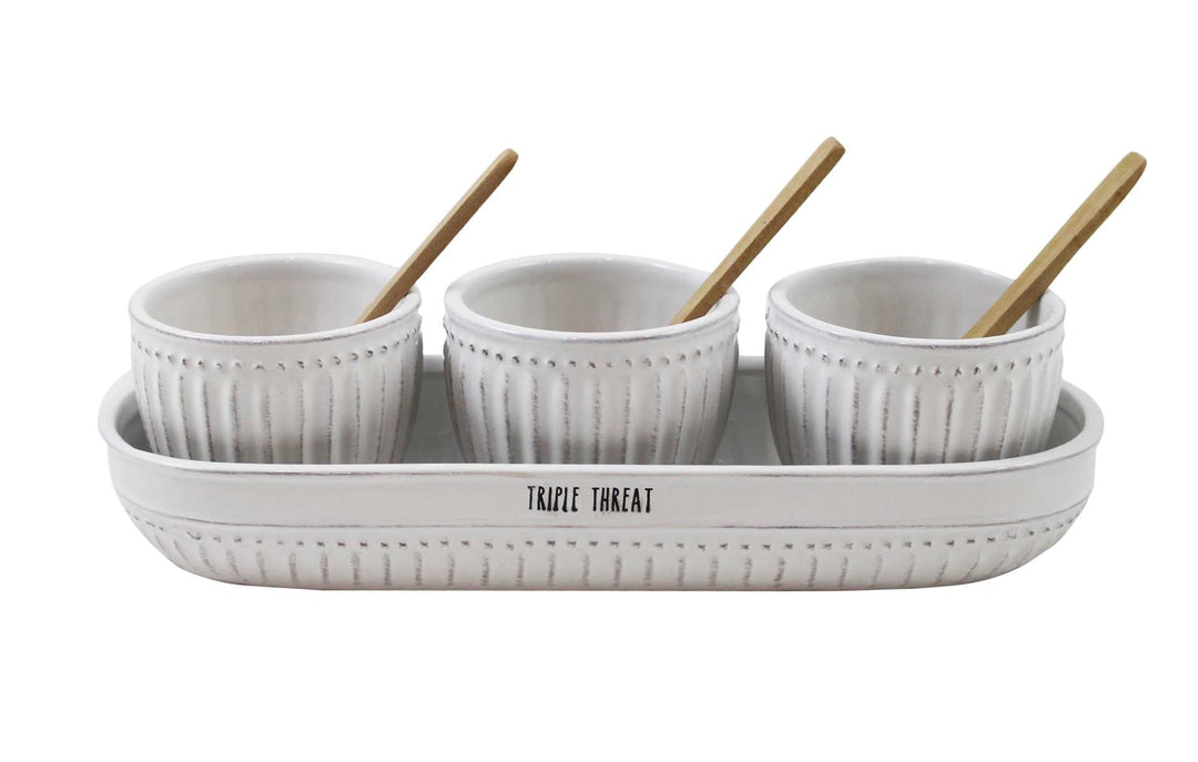 3 Bowl Ceramic Serving Set