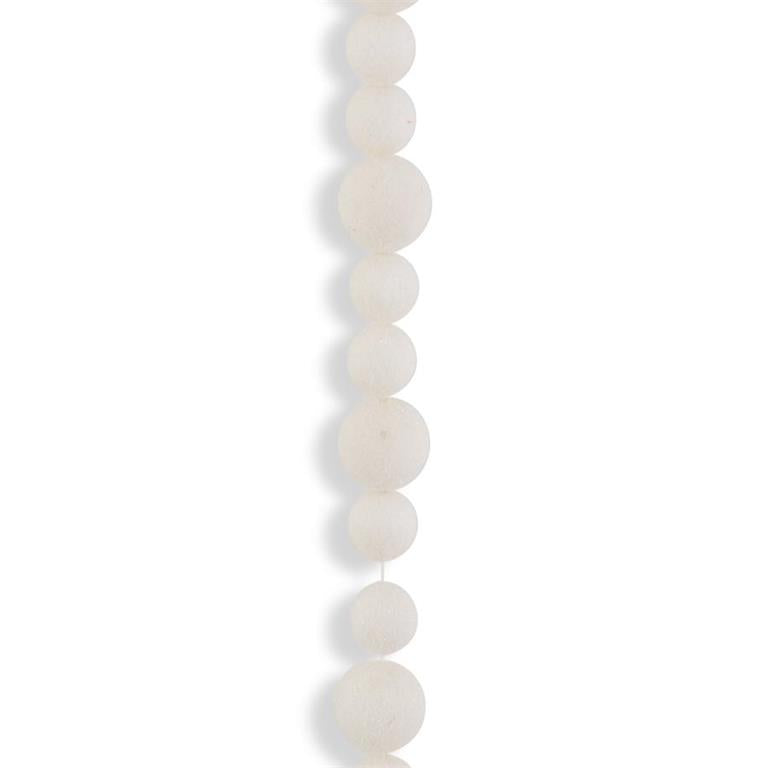 White Pom Pom Garland