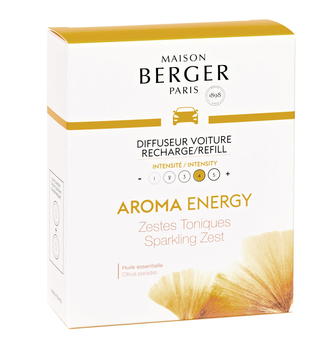 Aromatherapy - Energy (Sparkling Zest) - Car Diffuser Refills