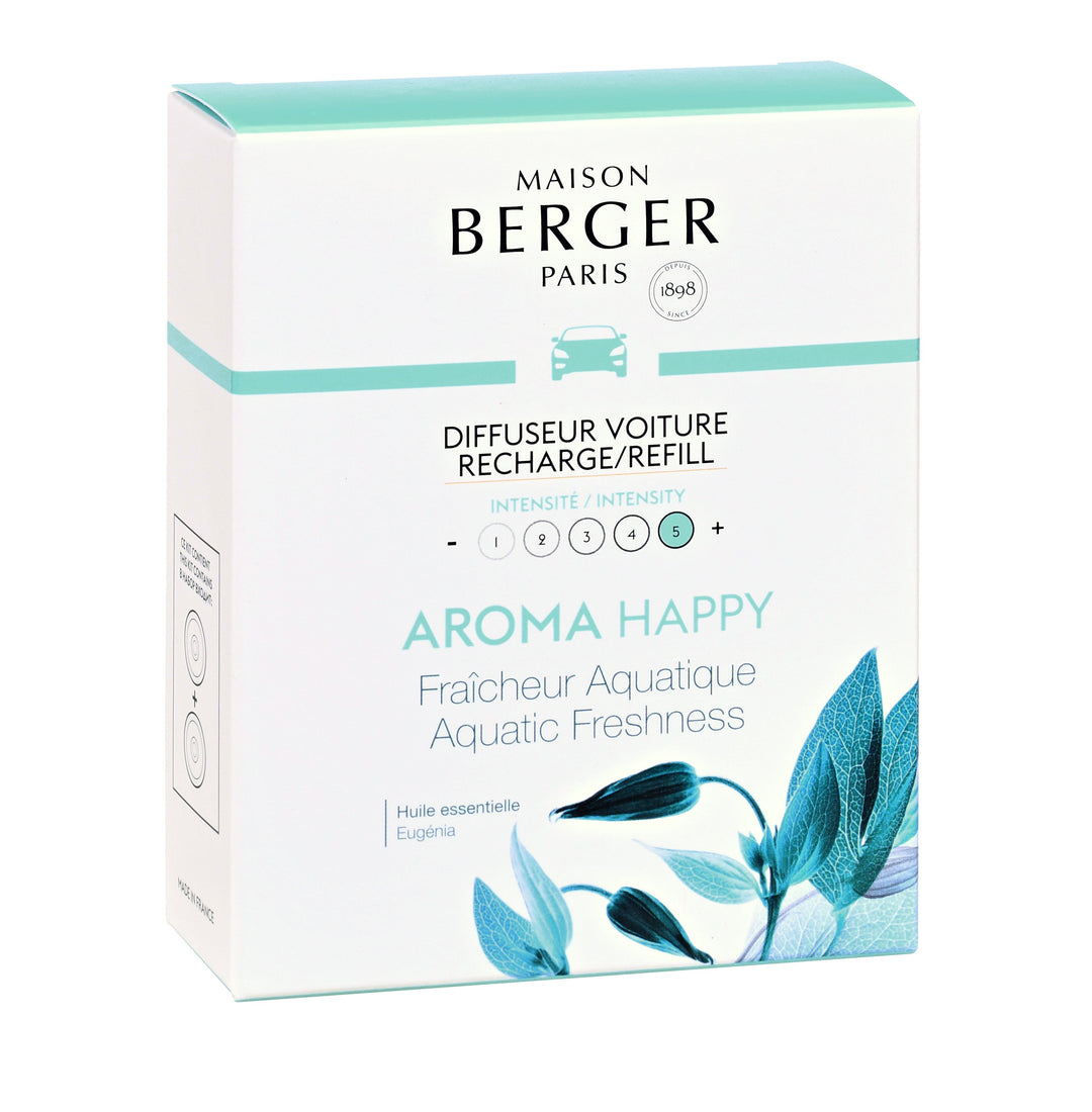 Aromatherapy - Happy (Aquatic Freshness) - Car Diffuser Refills