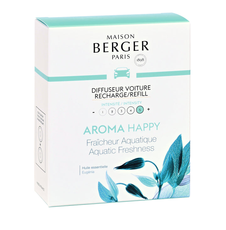 Aromatherapy - Happy (Aquatic Freshness) - Car Diffuser Refills