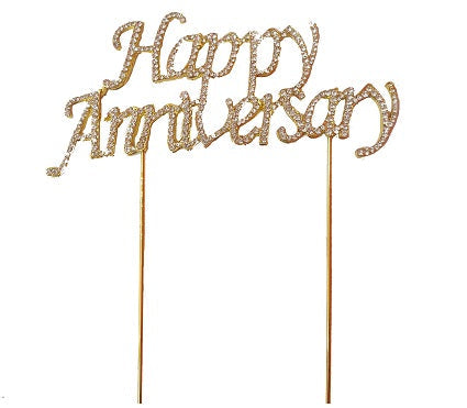 Happy Anniversary Cake Toppers for Special Occasions