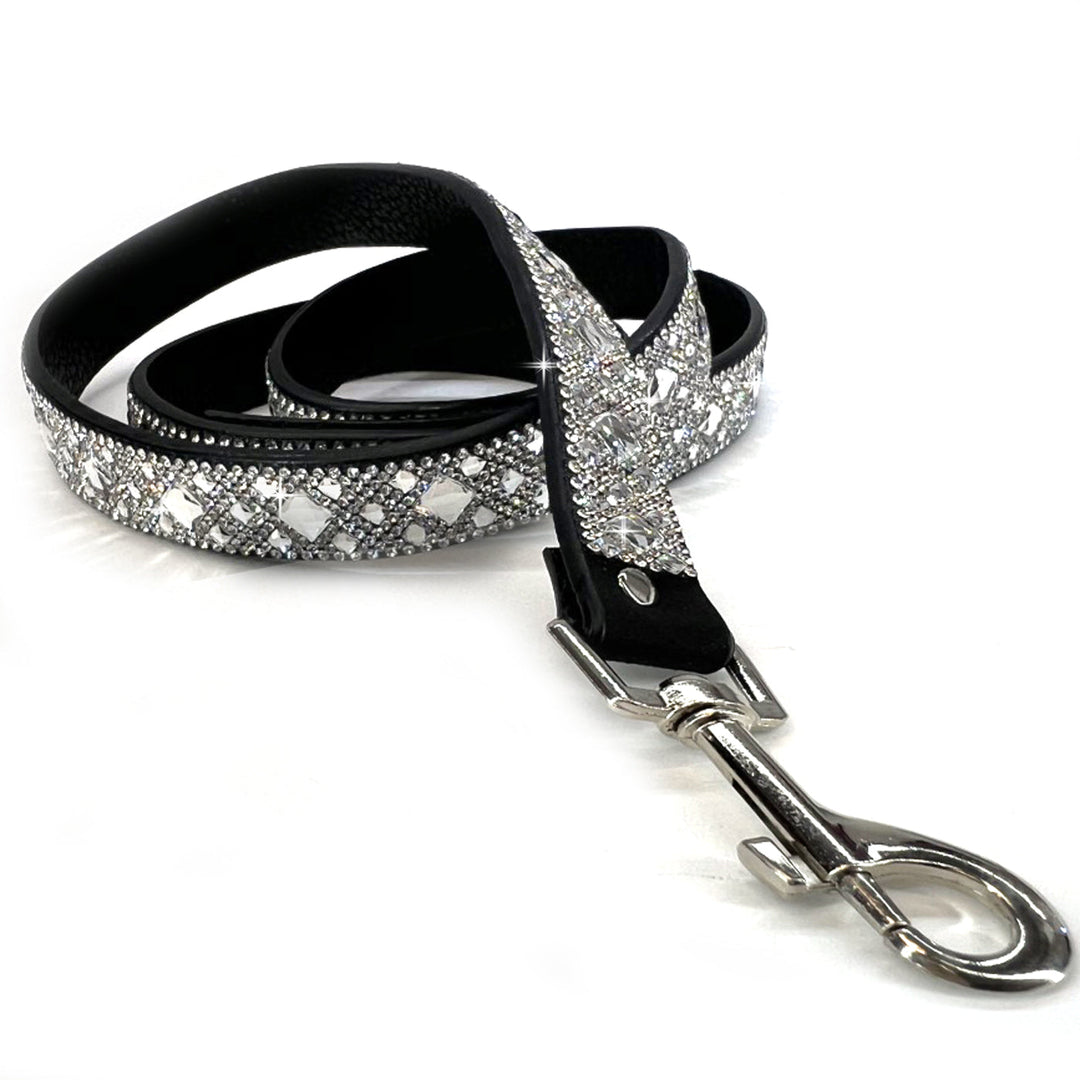 Jacqueline Kent Diamonds In The Ruff Dog Leash Silver