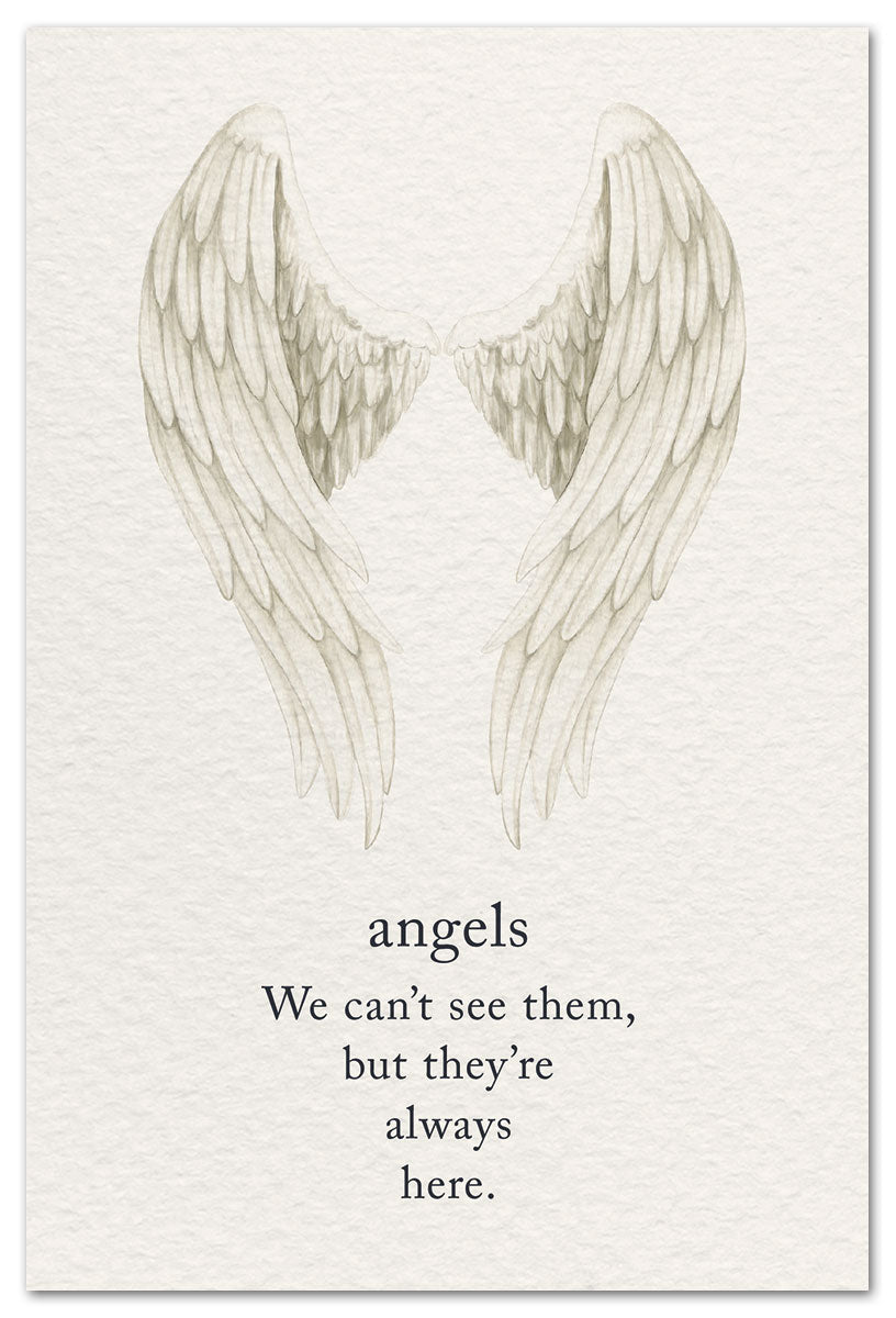 Cardthartic Greeting Card - Support & Encouragement Angels Wings theme - front