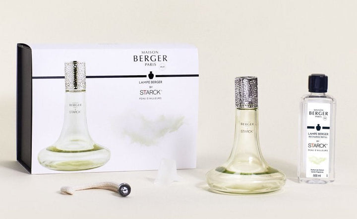 Maison Berger Starck Home Fragrance Peau d'Ailleurs Lamp Gift Set in Green