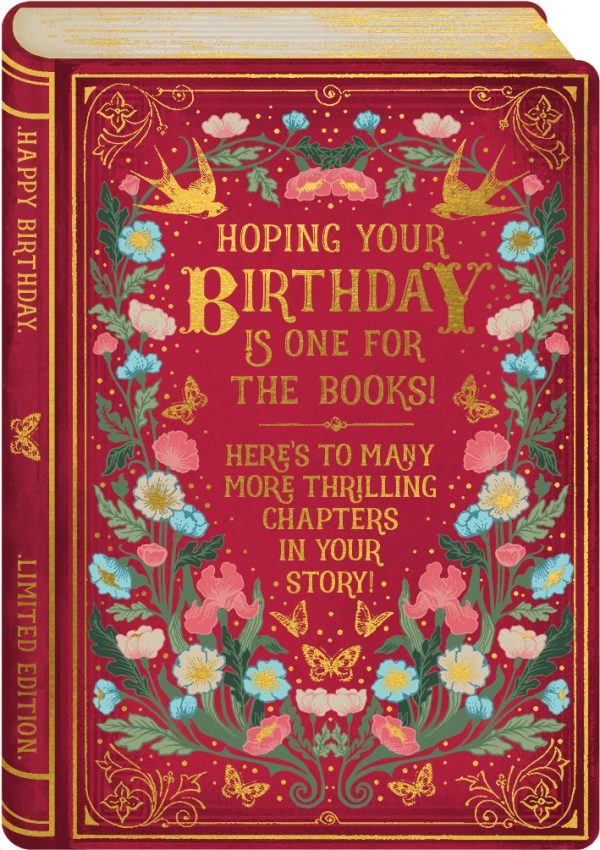 One For The Books Birthday - Storybook Card