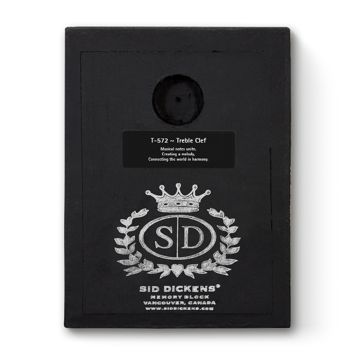 T 572 Treble Clef Sid Dickens Memory Block