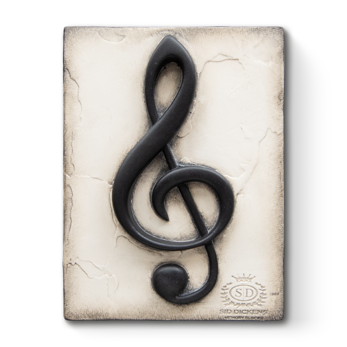 T 572 Treble Clef Sid Dickens Memory Block