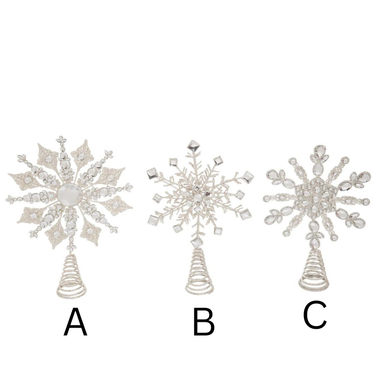 Silver Snowflake Tree Topper 