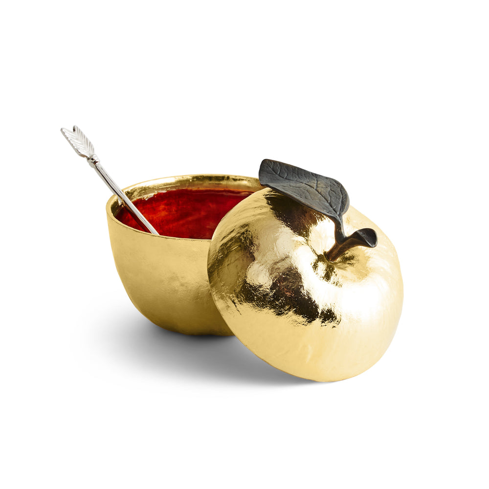 Michael Aram Apple Honey Pot with Spoon