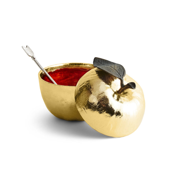 Michael Aram Apple Honey Pot with Spoon
