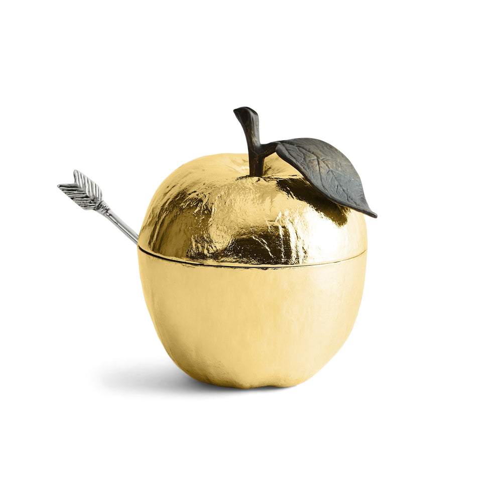 Michael Aram Apple Honey Pot with Spoon