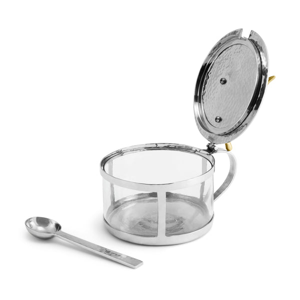 Michael Aram Olive Branch Condiment Container with Spoon