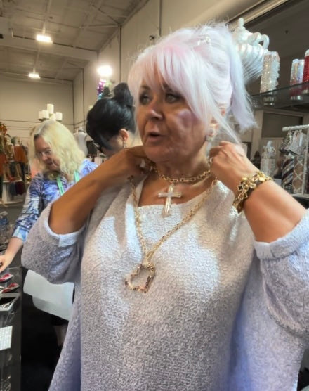 3 IN 1 BELT/NECKLACE CROSS MY HEART by jacqueline kent