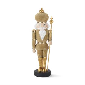 Golden Beaded Soldier Christmas Decor