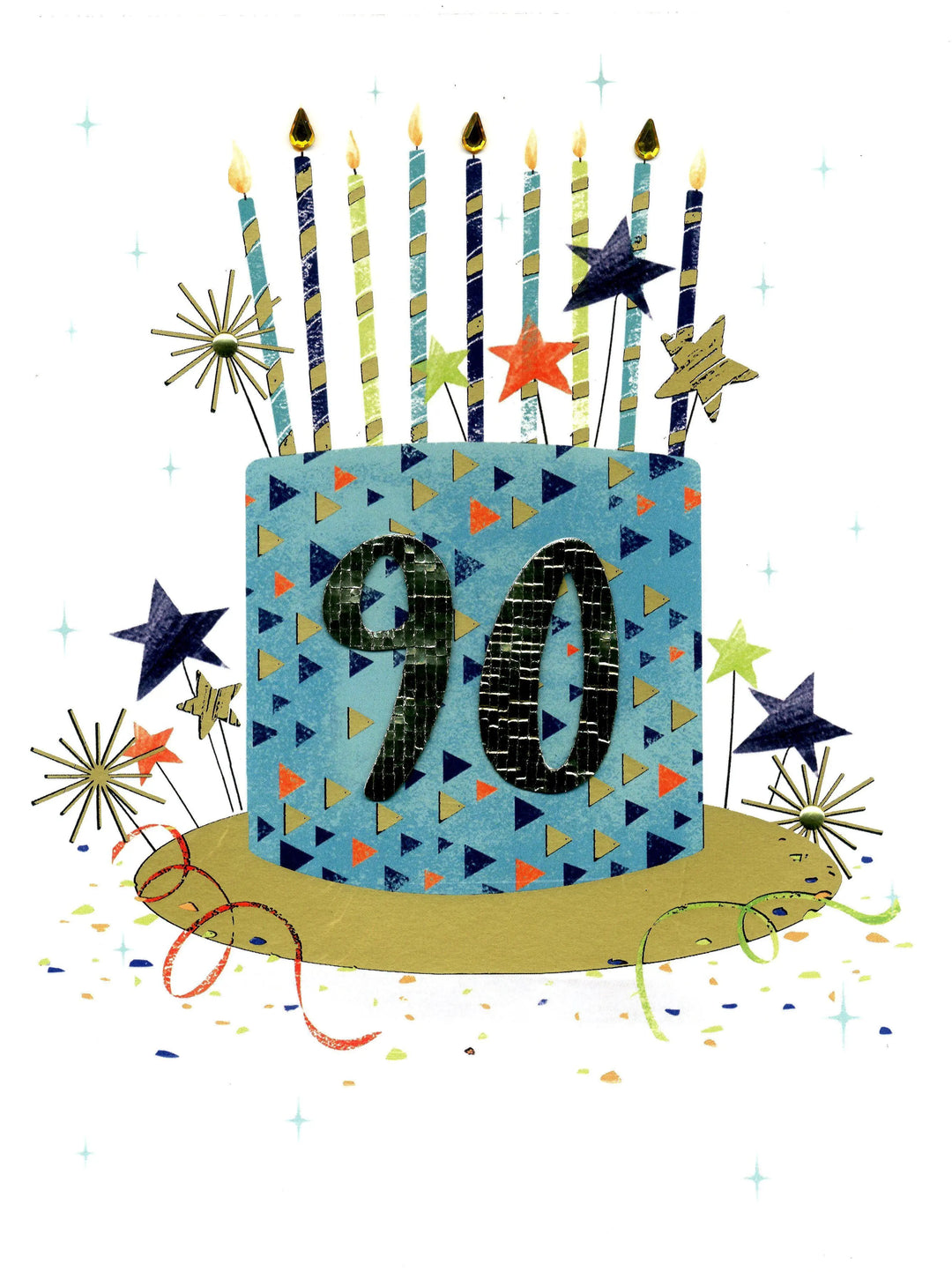 90th Birthday Greeting Card