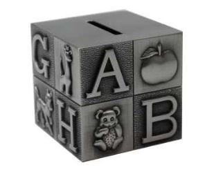 ABC Block Money Piggy Bank