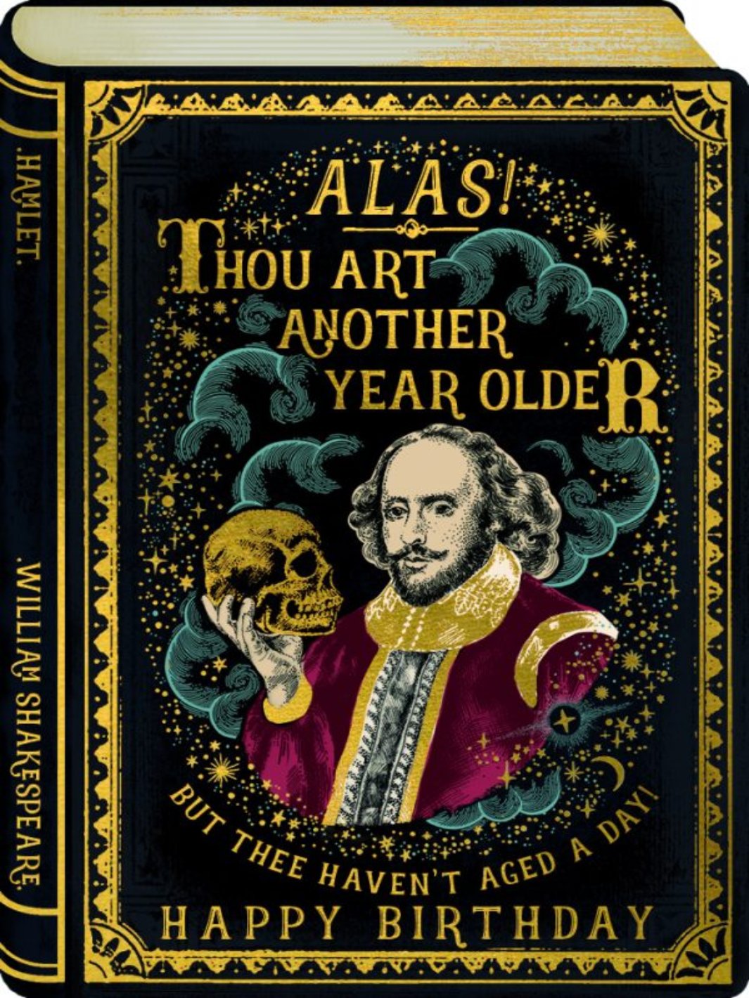 Alas Thou Art Birthday - Storybook Greeting Card