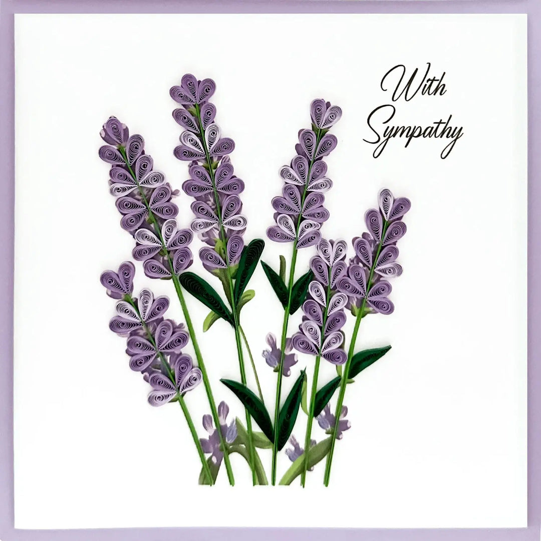 Lilac Bouquet Sympathy Greeting Card