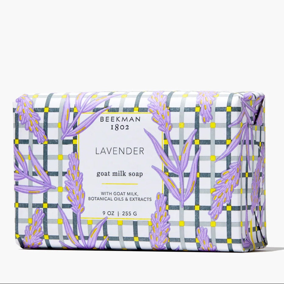 Beeckman 1802 lavender goat milk soap bar  9oz