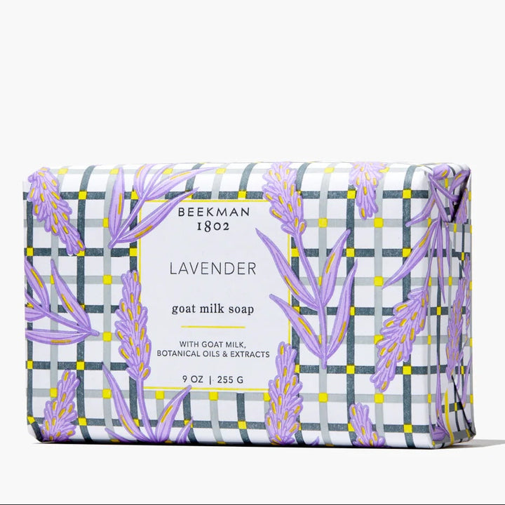 Beeckman 1802 lavender goat milk soap bar  9oz
