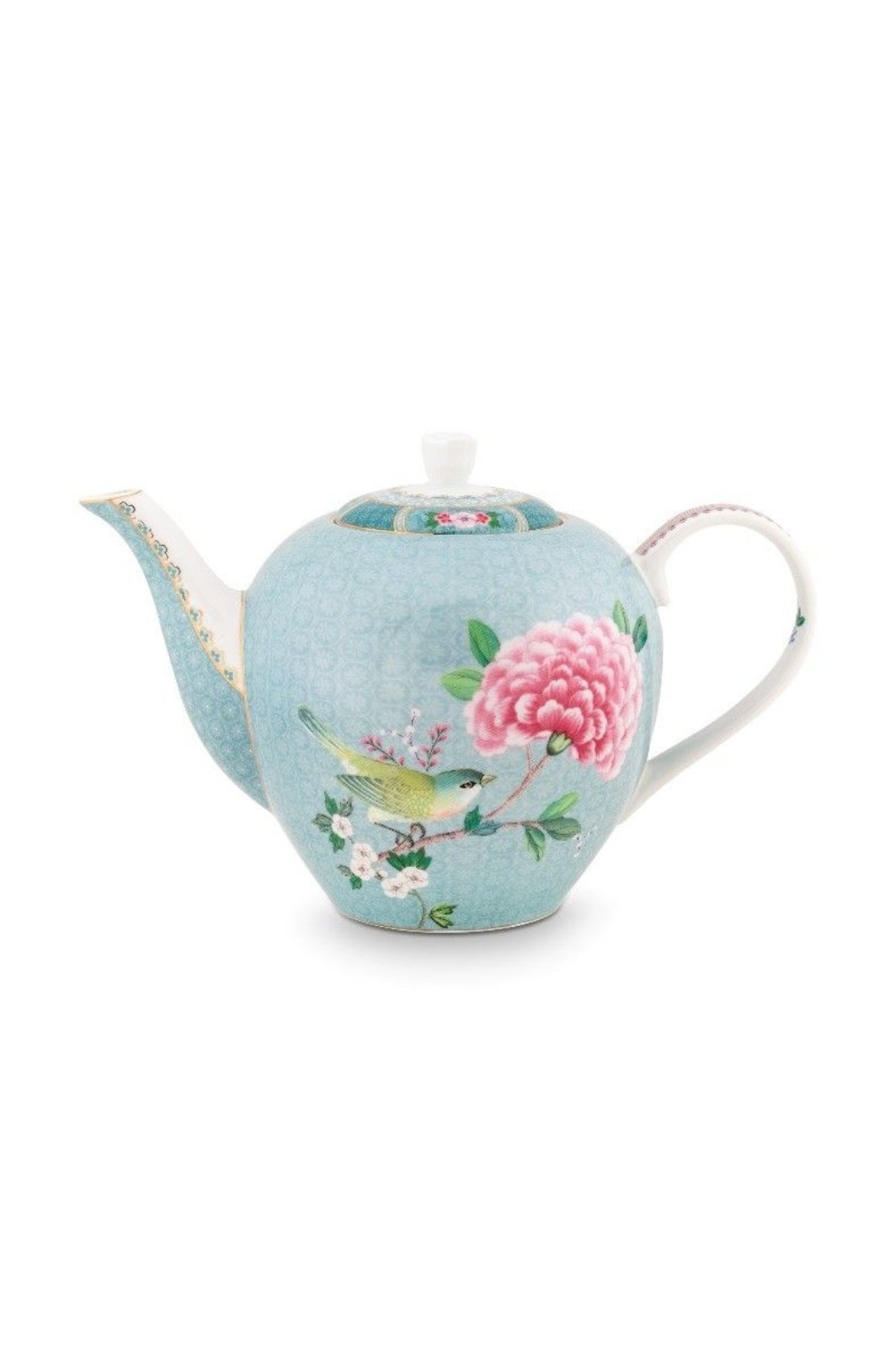 Blushing Blue Birds Teapot