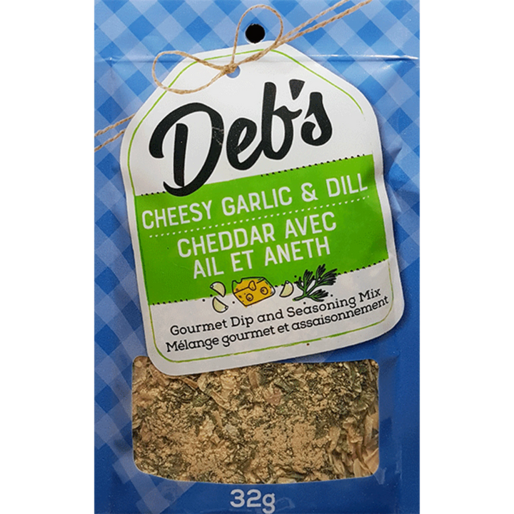 Deb’s Chessy Garlic and Dill Gourmet Dip and Seasoning Mix