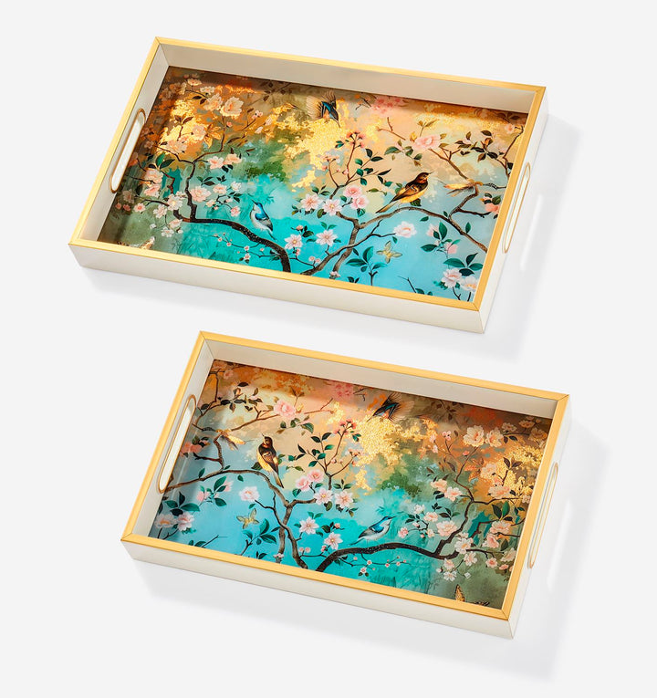 Cherry Blossom Decorative Acrylic Tray