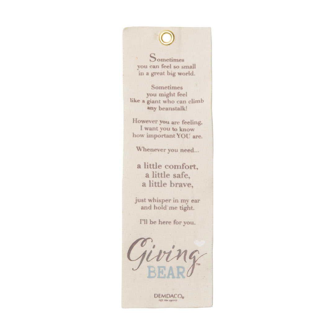 Giving Bear with Message of Comfort - Plush 16"