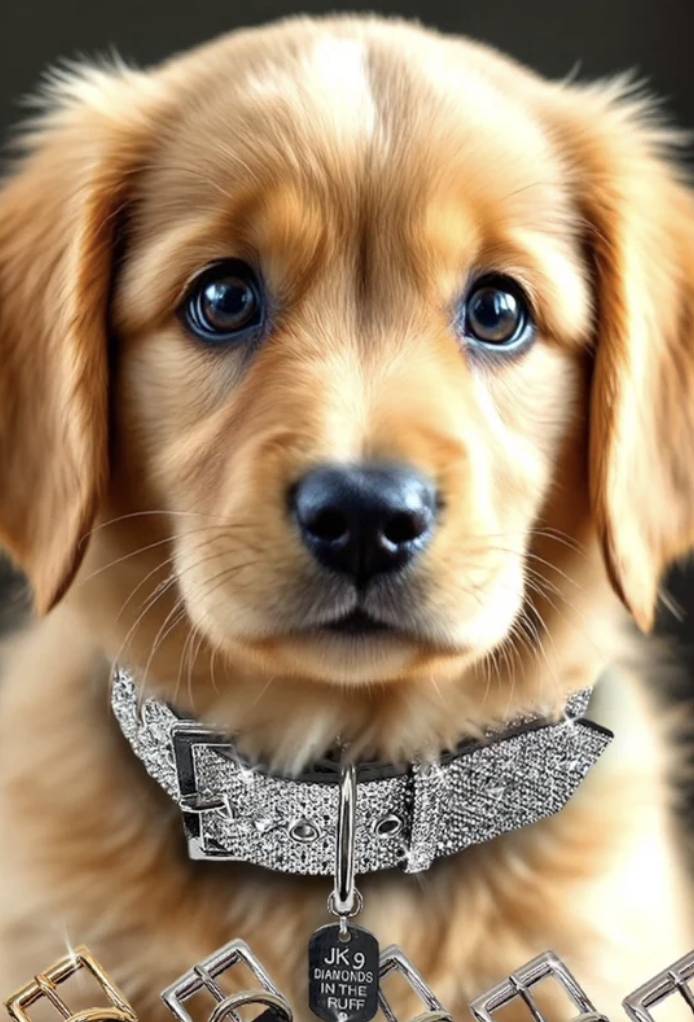 Jacqueline Kent Rhinestone dog collar 