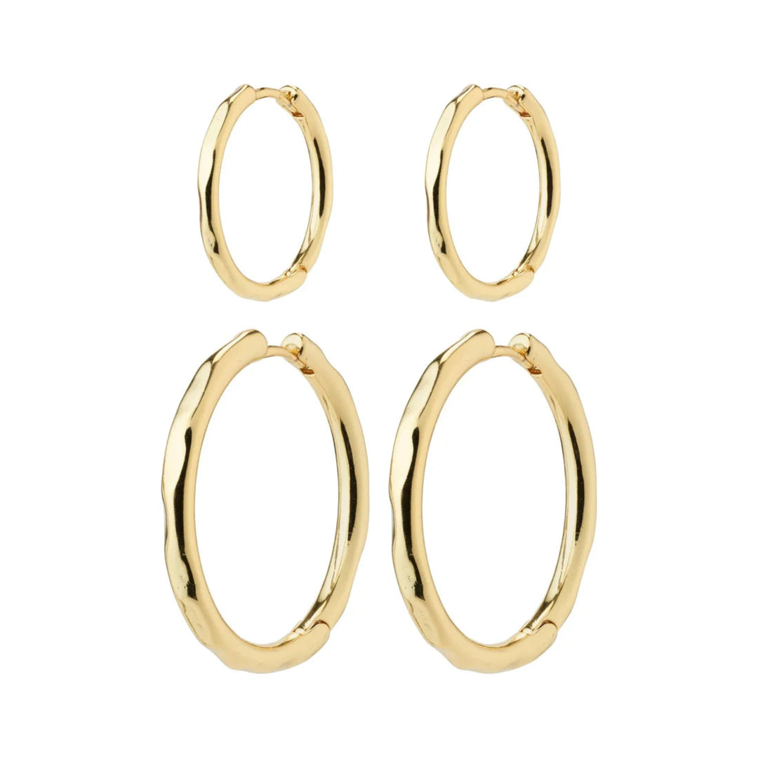 EVE Hoop Earrings Set Gold