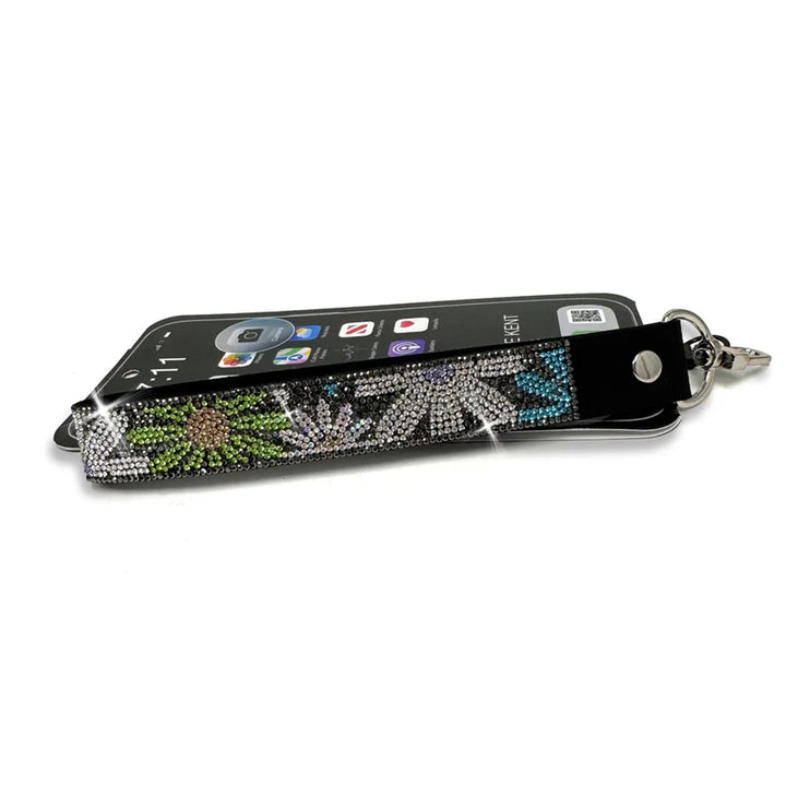 Flower Power Hematite-Jacqueline Kent Phone Wrist Lanyard
