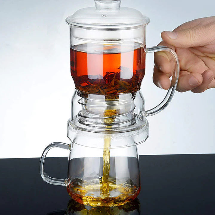 Glass Bottom Dispensing Loose Leaf Tea Infuser