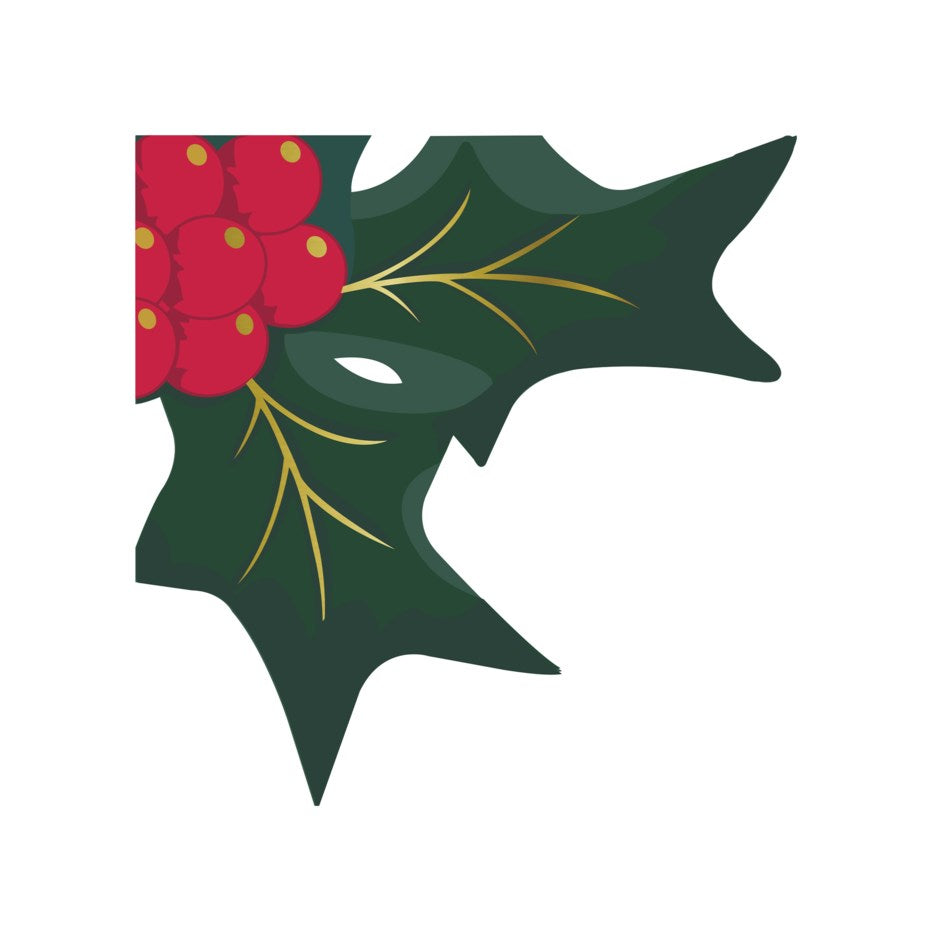 Holly Berry Shaped Paper Napkins