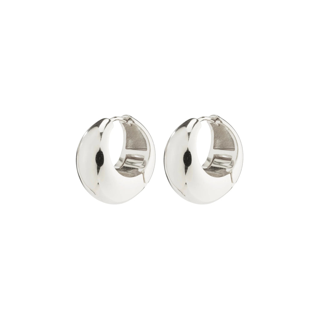 IOANNA Recycled Silver-Plated Chunky Hoops