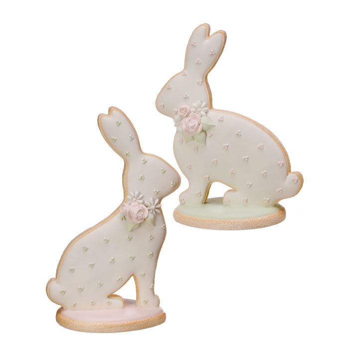 Iced Easter Bunny Cookie Figurine