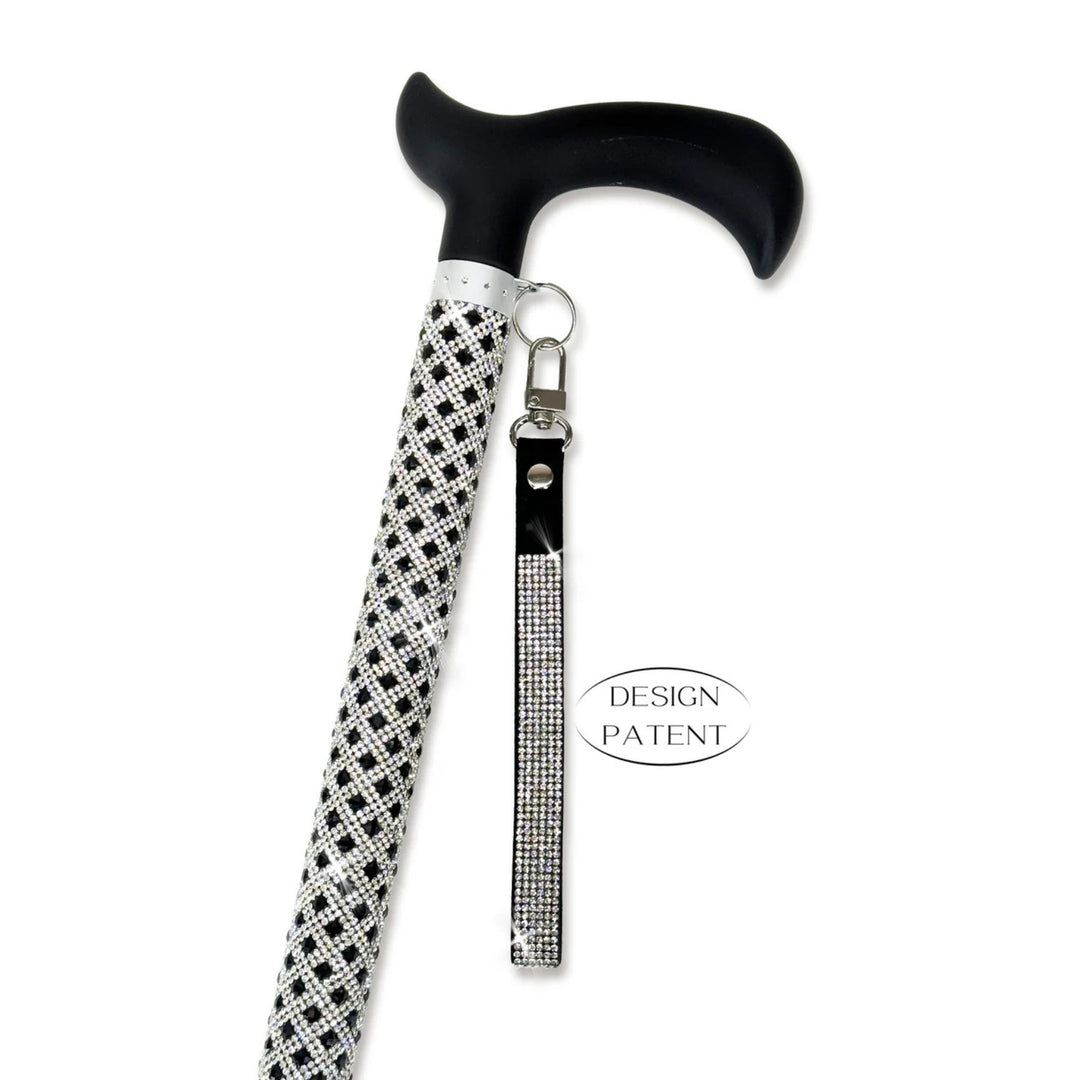 Jacqueline Kent Fancy Walking Cane - Rhinestone Encrusted