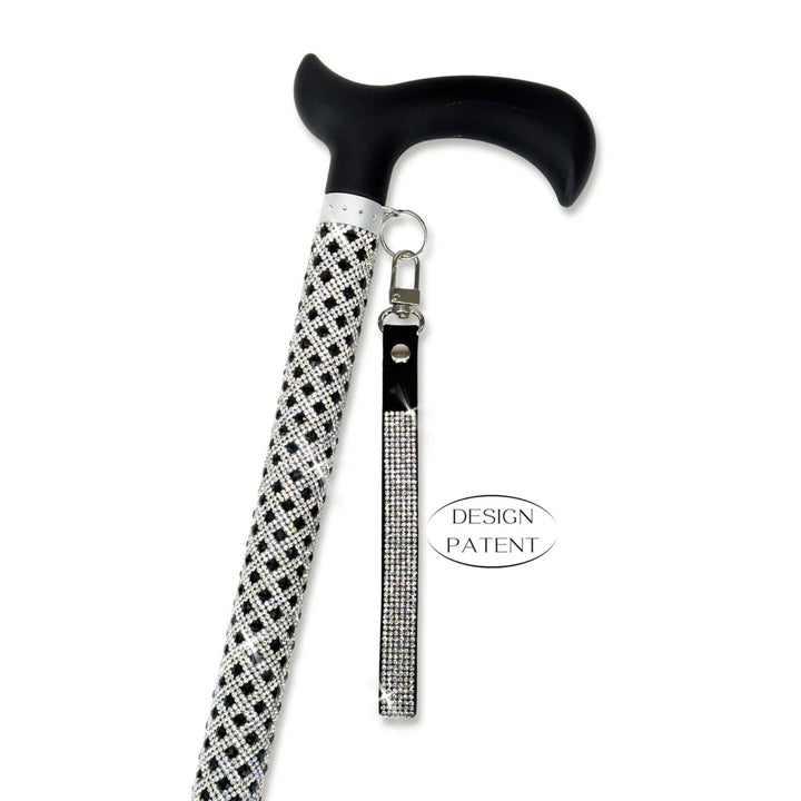 Jacqueline Kent Fancy Walking Cane - Rhinestone Encrusted